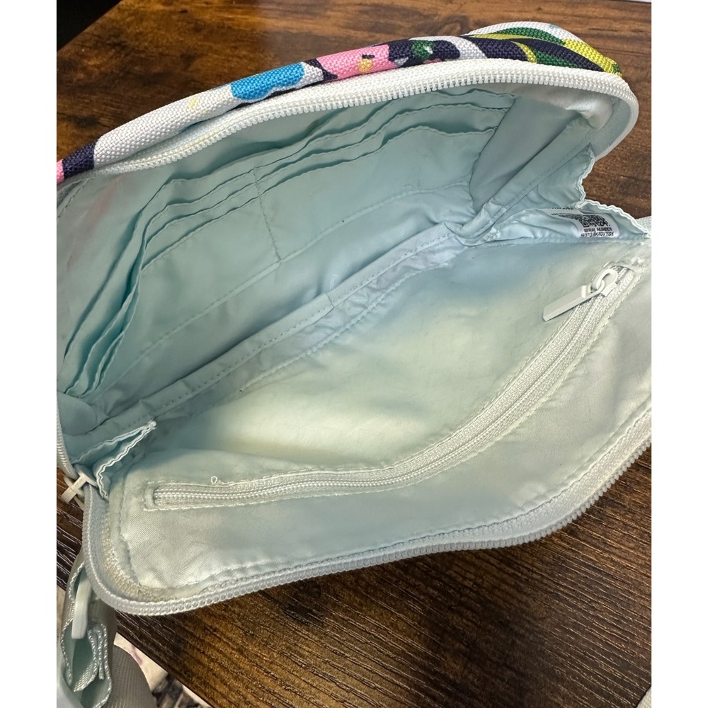 Vera Bradley Lighten Up Belt Bag Marian Floral Blue Pink Fanny Pack Small Medium - Picture 9 of 13